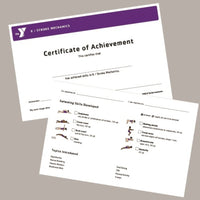 PACK OF 25 Program Certificates - Double-Sided Half Sheet - Stroke Mechanics