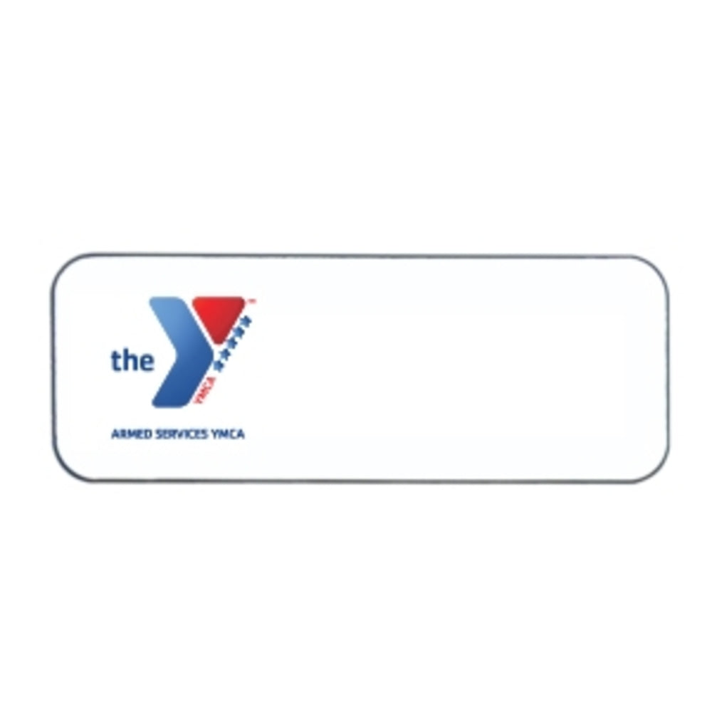 White Engraved Armed Services Badge NO ENGRAVING