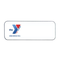 White Engraved Armed Services Badge NO ENGRAVING