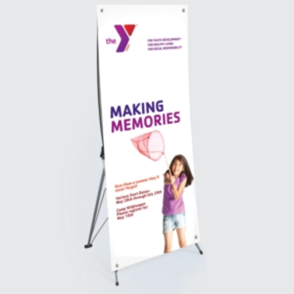 X-Banner Stand with Custom Banner