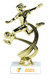 7½" Motion Figure Trophy with Y Year Label